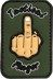 Bild von Tactical Finger Abzeichen PVC Rubber Patch