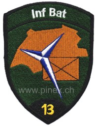 Bild von Inf Bat 13 schwarz Infanterie Bataillon Abzeichen ohne Klett