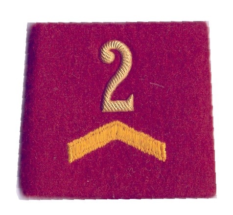 Bild von Korporal Rangbzeichen Achselschlaufe Rettungstruppen. Preis gilt für 1 Stück