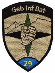 Bild von Geb Inf Bat 29 blau mit Klett