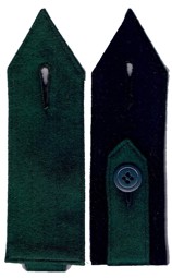 Bild von Aermelpatten Füsilier und Mitrailleur grün, Bilder zeigen jeweils Vorder -und Rückseite
