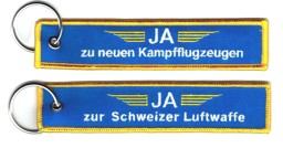 Bild von JA zur Schweizer Luftwaffe und zu neuen Kampfflugzeugen Schlüsselanhänger