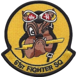 Bild von 61st Fighter Squadron US Air Force Abzeichen "TOP DOGS" 