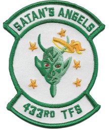 Bild von 433rd Tactical Fighter Squadron "Satans Angels" Abzeichen