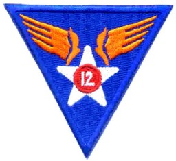 Bild von 12th Air Force Schulterabzeichen WWII Patch Abzeichen