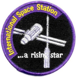 Bild von ISS Abzeichen der Raumstation International Space Station Patch "a rising star""