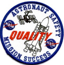 Bild von NASA Astronaut Safety Quality Mission Success Patch Abzeichen
