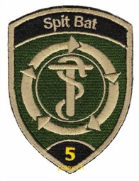 Bild von Spit Bat 5 Spital Bataillon 5 schwarz mit Klett Armeebadge