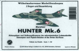 Bild von Hawker Hunter Modellbaubogen (Karton)