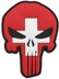Bild von Punisher Switzerland Flag PVC Rubber Patch