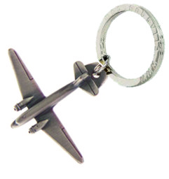 Bild von Kopie von Douglas DC3 Schlüsselanhänger Silber