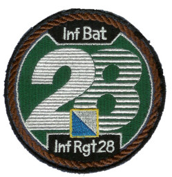 Bild von Inf Bat 28  braun Badge Abzeichen