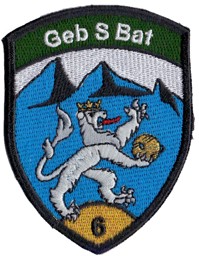Bild von Geb S Bat 6 GOLD Gebirgsschützen Bataillon 6 ohne Klett Militärbadge