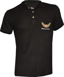 Bild von Polo Shirt, Military Aviation schwarz