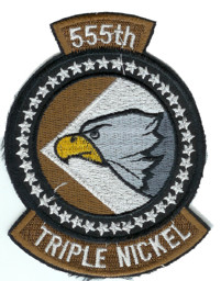 Bild von 555th Fighter Squadron Abzeichen Triple Nickel