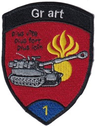 Bild von Gr art 1 blau Artillerie Badge ohne Klett