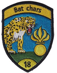 Bild von Bat chars 18 gelb ohne Klett Panzer Badge