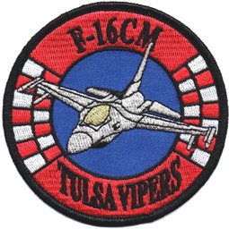 Bild von 125th Fighter Squadron F-16 CM "Tulsa Vipers" Abzeichen