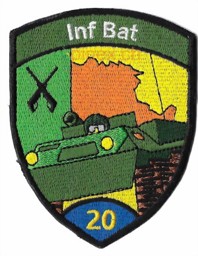 Image de Bataillon infanterie 20 bleu sans velcro armée suisse