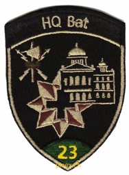 Bild von HQ Bat Hauptquartierbataillon Badges 23 grün Armée Suisse avec Velcro