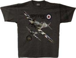 Immagine di Supermarine Spitfire MK IX Tshirt Spitfire Formation grau