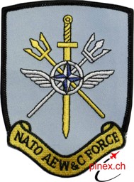 Bild von NATO Airborne Early Warning & Control Force Abzeichen Patch hellblau