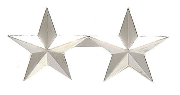 Immagine di 2 Sterne Major General US Army Uniformabzeichen Kragenabzeichen