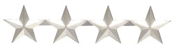 Image de 4 Sterne General US Army Uniformabzeichen Kragenabzeichen