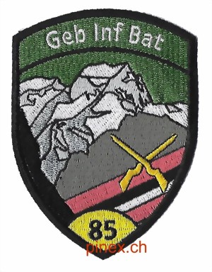 Geb Inf Bat 29 gelb Schweiz Verbandsabzeichen Gebirgsinfanteriebatallion 29