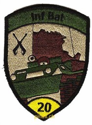 Bild von Inf Bat 20 gelb Infanterieabzeichen mit Klett