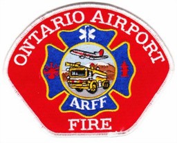 Bild von Flughafenfeuerwehr Ontario Feuerwehr Abzeichen