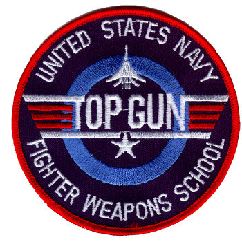 Top Gun Logo Aufnäher Abzeichen Emblem Stoffaufnäher Top Gun