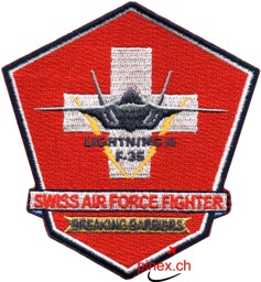 Picture of F-35A Lightning II "Breaking Barriers" Schweizer Luftwaffe Abzeichen Patch