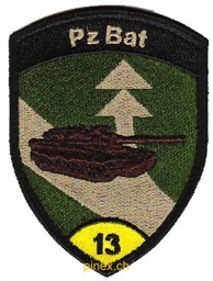 Bild von Pz Bat 13 Panzer Bataillon 13 gelb mit Klett 
