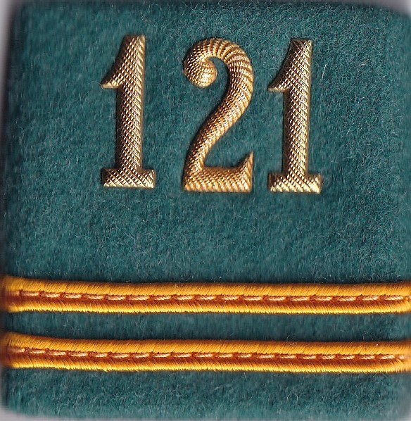 Immagine di Oberleutnant Schulterpatte Versorgungstruppen 121. Preis gilt für 1 Stück 