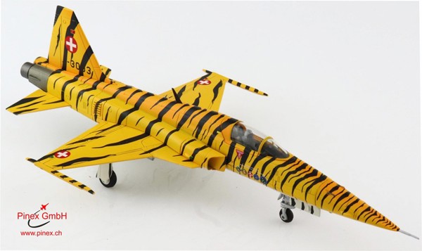 Image de Tiger F5E  Sina Cat 2001 Forces aériennes suisses Hobby Master, échelle 1:72, maquette en métal HA3399.