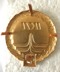 Immagine di Höhere Kaderausbildung GOLD  Beret Emblem. Mit allen 4 Stiften offen. Auf Styropor aufgesteckt für den Versand.