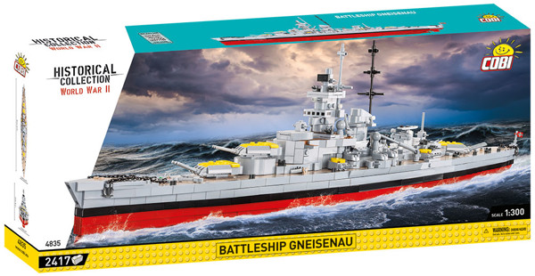 Bild von Cobi Schlachtschiff Gneisenau Baustein Set Historical Collection WW2 4835 