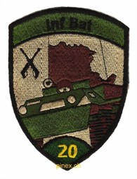 Bild von Inf Bat 20 Infanteriebataillon 20 grün mit Klett