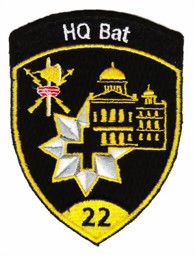 Bild von Badge HQ Bataillon 22 gelb