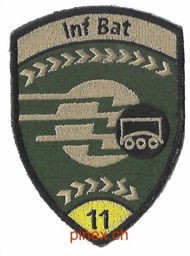 Bild von Inf Bat 11 Infanterie-Bataillon 11 gelb mit Klett