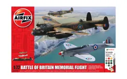 Immagine di Battle of Britain Memorial Flight Komplettset mit 3 Flugzeugen Plastik-Modellbausatz 1:72 Airfix