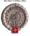 Immagine di Luftwaffenunterhaltsdienst 35 Silber Béretemblem. Mit allen 4 Stiften offen. Auf Styropor aufgesteckt für den Versand..