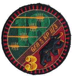 Immagine di Geb S Kp 2 / 3 Armee 95 Badge. Territorialdiv 1, Territorialregiment 18.