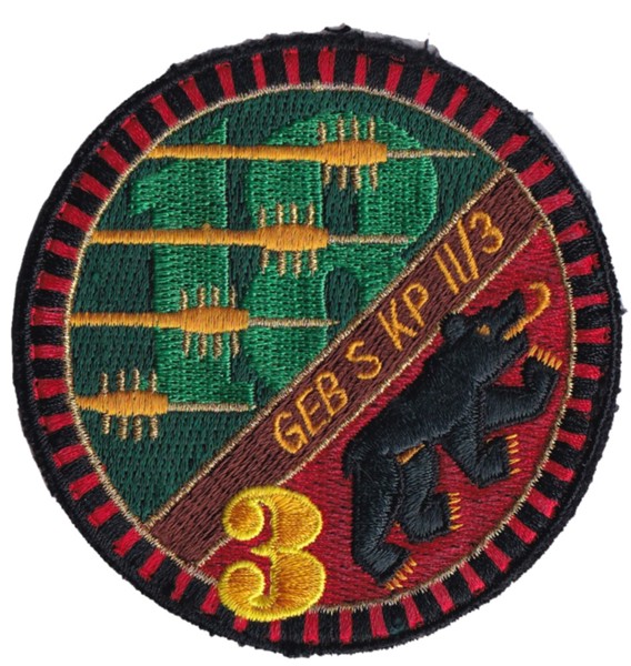 Bild von Geb S Kp 2 / 3 Armee 95 Badge. Territorialdiv 1, Territorialregiment 18.
