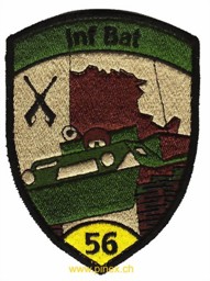 Bild von Inf Bat 56 Infanteriebataillon 56 gelb mit Klett Armee 21 Abzeichen