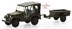 Bild von Willys M38A1 Armee-Jeep 1:87 mit Aebi Gelpw Anh 68 Kunststoff Fertigmodell ACE Collectors