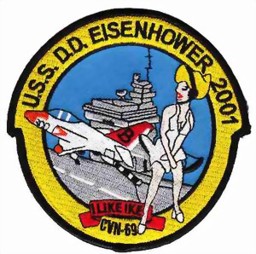 Bild von USS DD Eisenhower 2001 Abzeichen Flugzeugträger