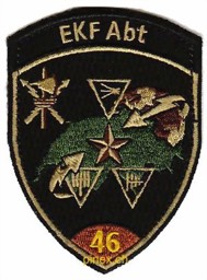 Bild von Abzeichen EKF Abt 46 braun Armeeabzeichen mit Klett