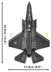 Bild von Cobi F-35A Lightning II Kampfjet Norwegen Lockheed Martin 5831 Baustein Set